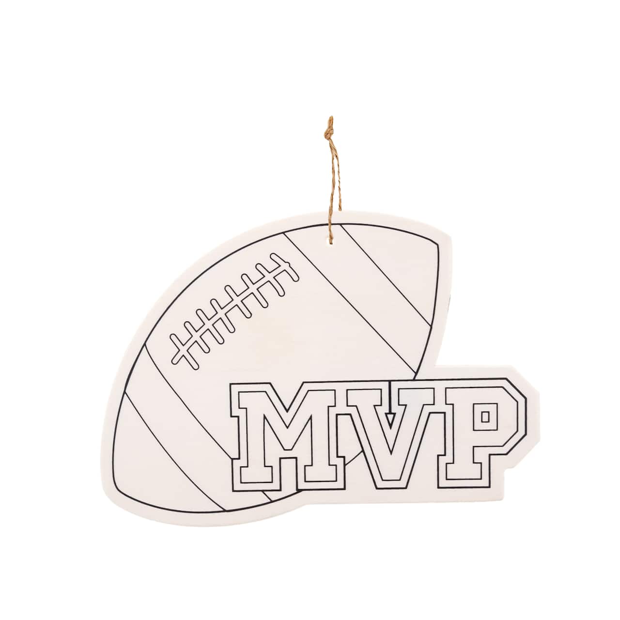 Football Color-In Wood Ornament by Creatology&#x2122;